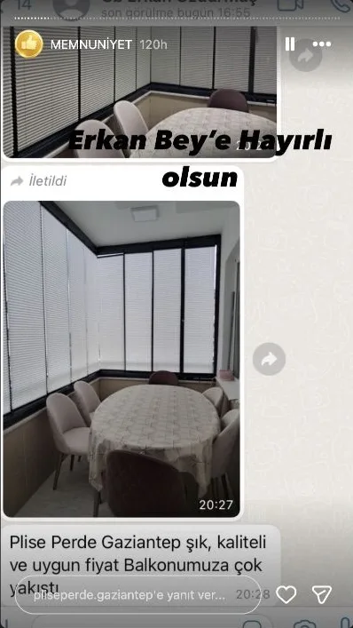 Plise perde müşteri memnuniyeti paylaşımı 20