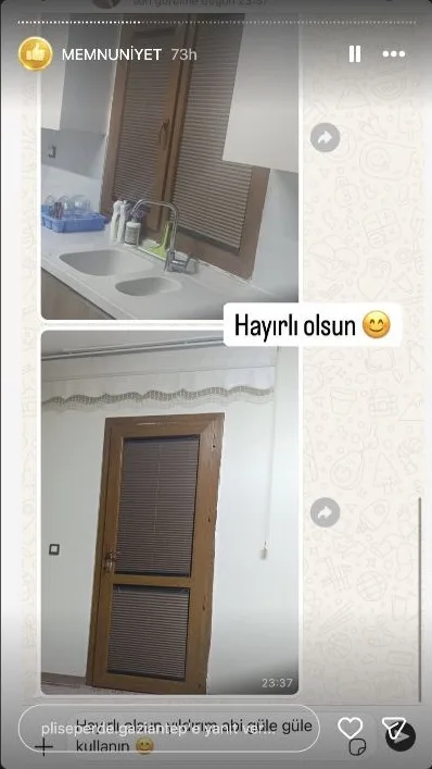 Plise perde müşteri memnuniyeti paylaşımı 40