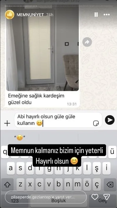 Plise perde müşteri memnuniyeti paylaşımı 39