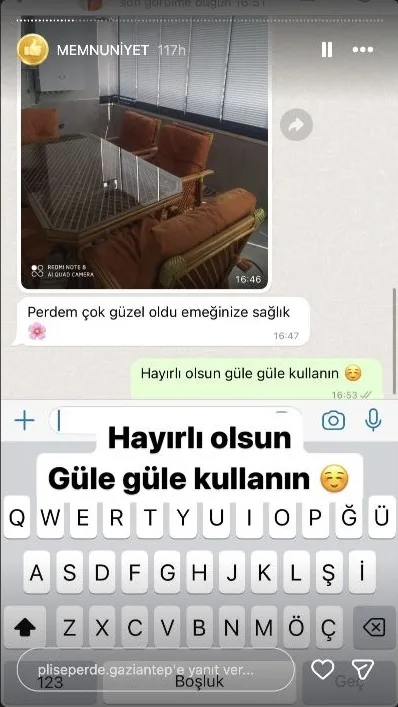 Plise perde müşteri memnuniyeti paylaşımı 25